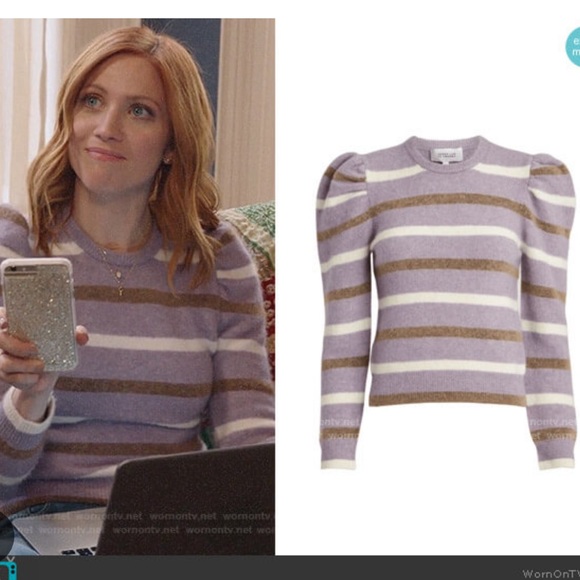 Derek Lam 10 Crosby brushed alpaca-blend striped sweater, size small - Picture 3 of 8